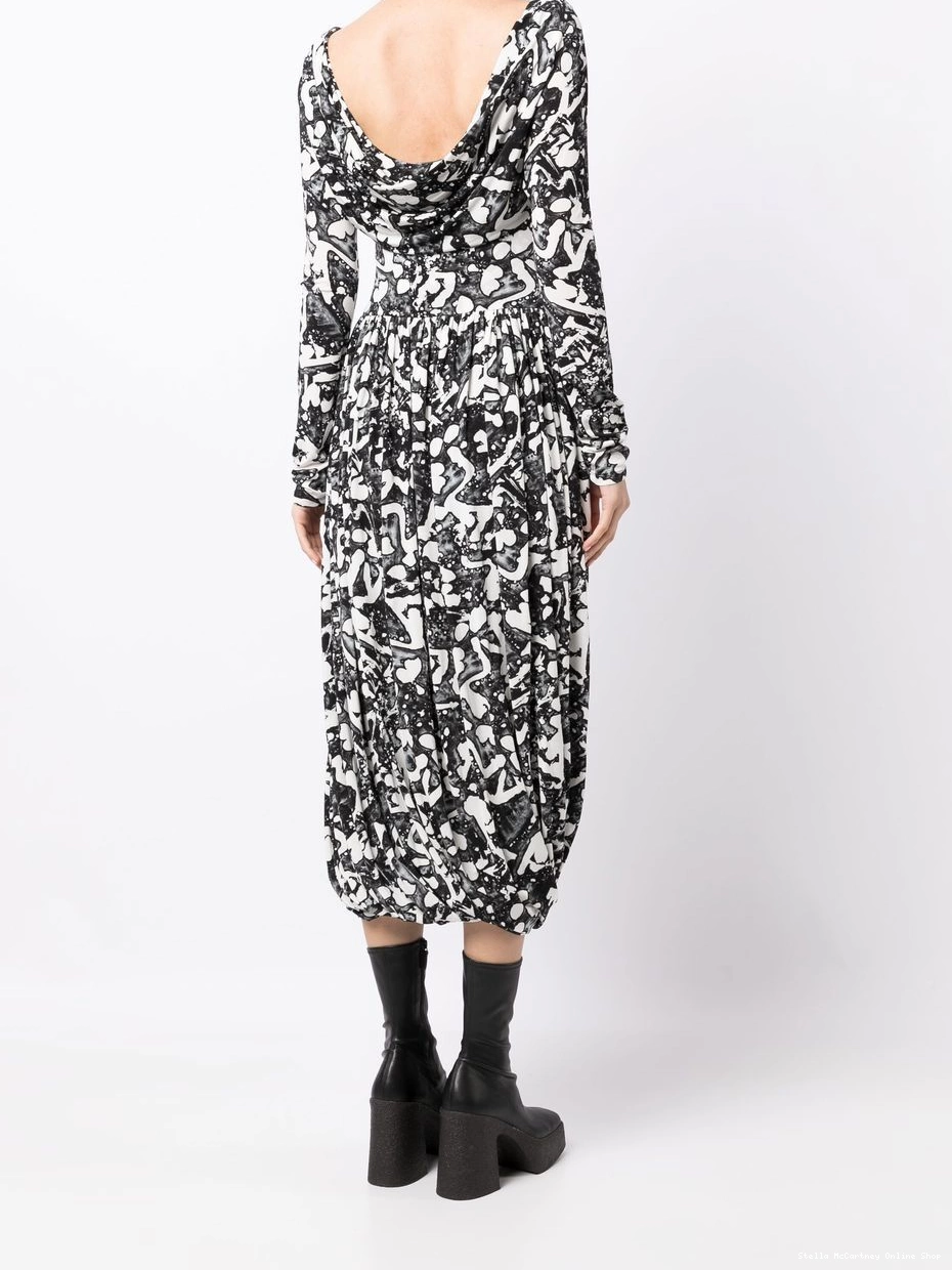 Affordable Stella Women graphic-print jersey McCartney dress 0627